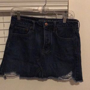 American eagle denim mini skirt
